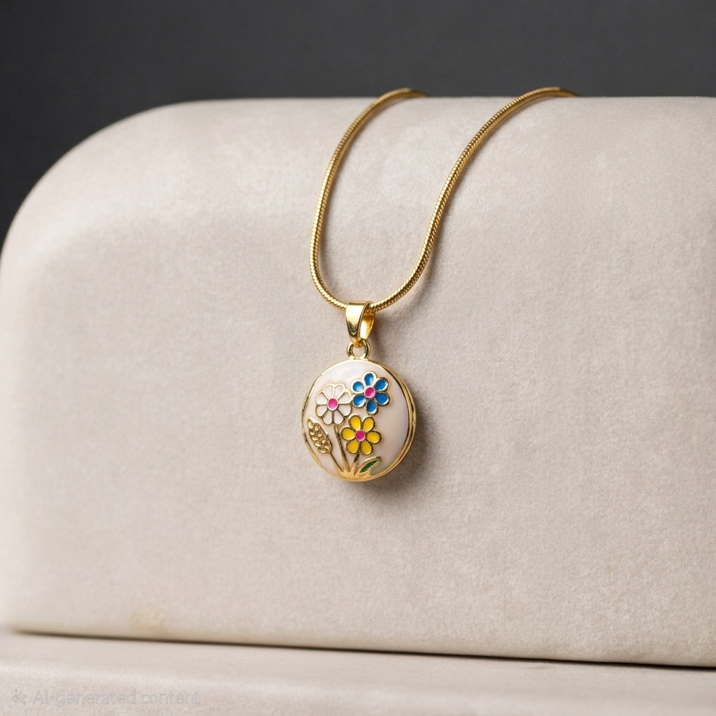 Floral Keepsake Necklace