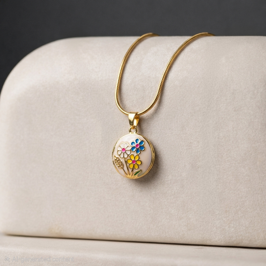 Floral Keepsake Necklace