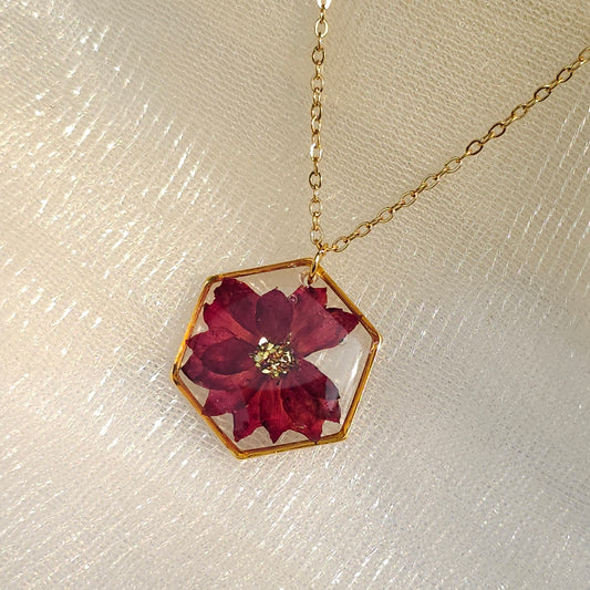 Crimson Resin Neckpiece